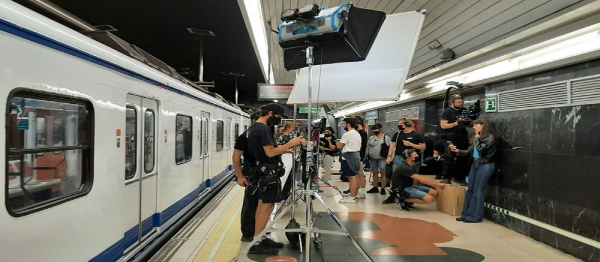 rodaje en el metro de madrid