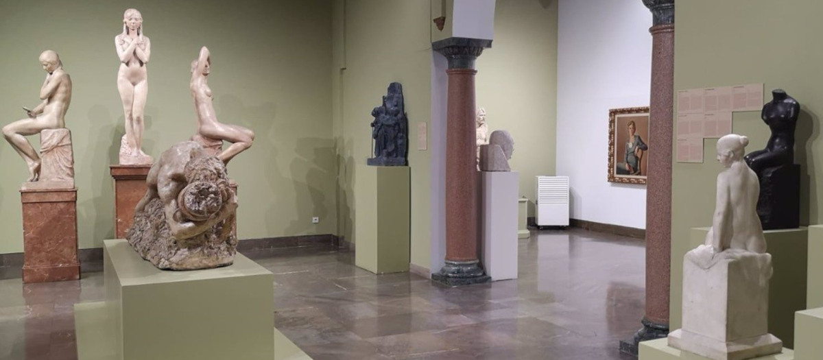 Esculturas de Mateo Inurria expuestas en el Museo de Bellas Artes de Córdoba