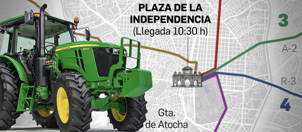 Las protestas de los tractoristas duran ya más de una semana