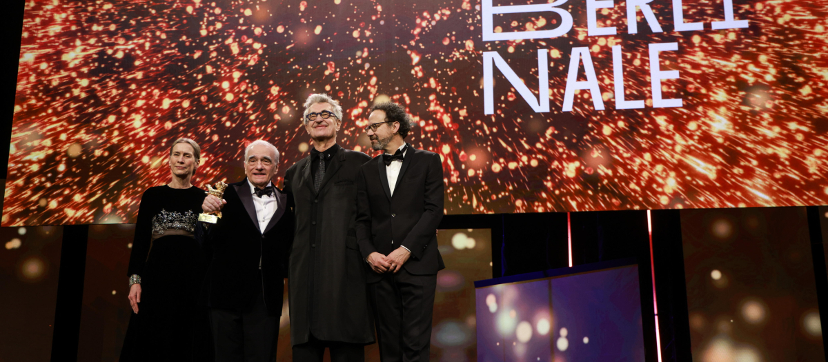Martin Scorsese, Wim Wenders, Carlo Chatrian y Mariette Rissenbeek