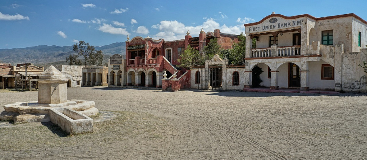 Set de una ciudad western, en el Desierto de Tabernas, Almería