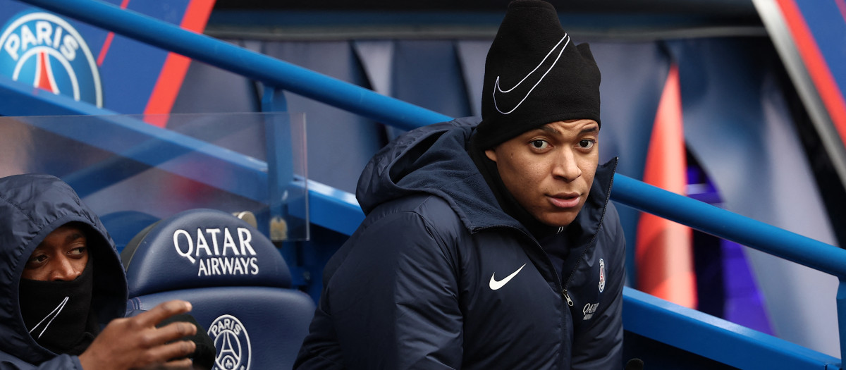 Mbappé volvió a estar en el banquillo en el partido del PSG