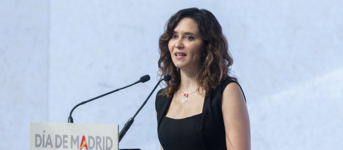 La presidenta de la Comunidad de Madrid, Isabel Díaz Ayuso