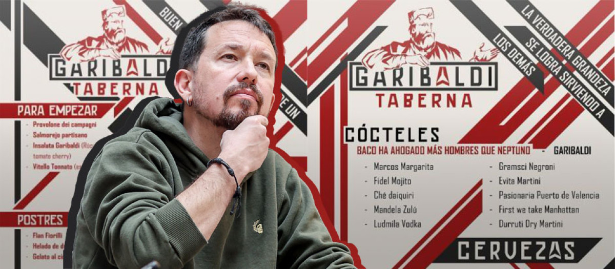 Pablo Iglesias y la carta de su nuevo bar