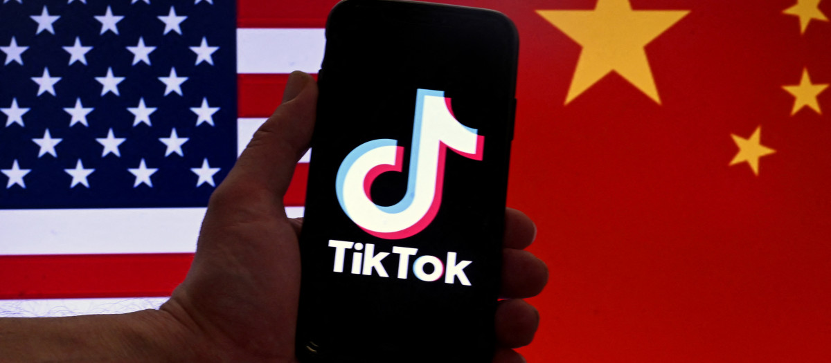 Ilustración de la confrontación entre EE.UU. y China por la aplicación Tik Tok