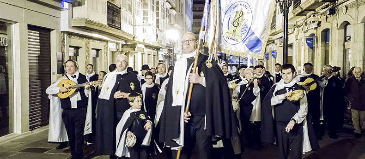 Rondalla Añoranzas de Ferrol, en la Fiesta de las Pepitas de  2019