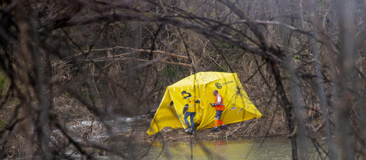 Lugar del río Ebro donde se ha encontrado el cadáver de Javier