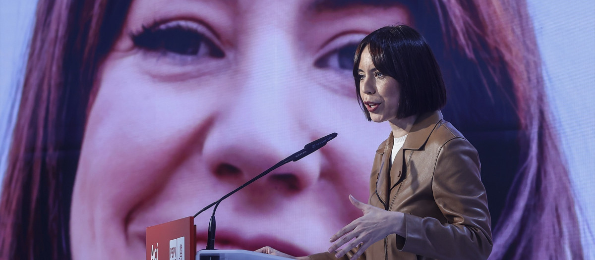 La ministra de Ciencia y nueva secretaria general del PSPV, Diana Morant, este domingo en Benicasim