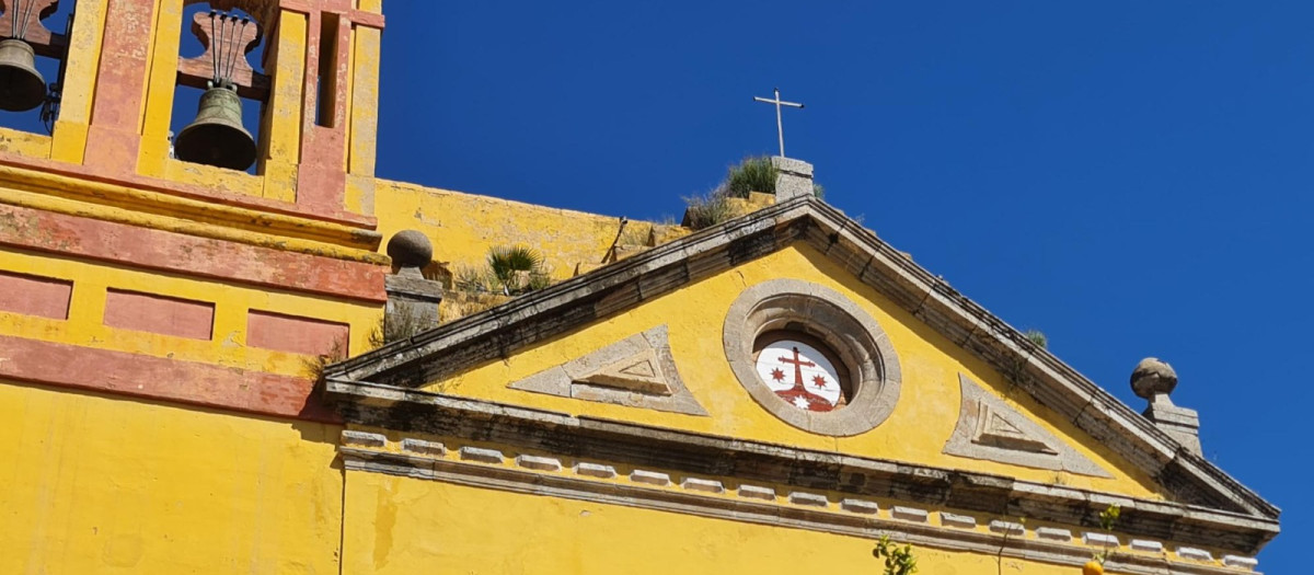 Vegetación en la fachada de San Cayetano