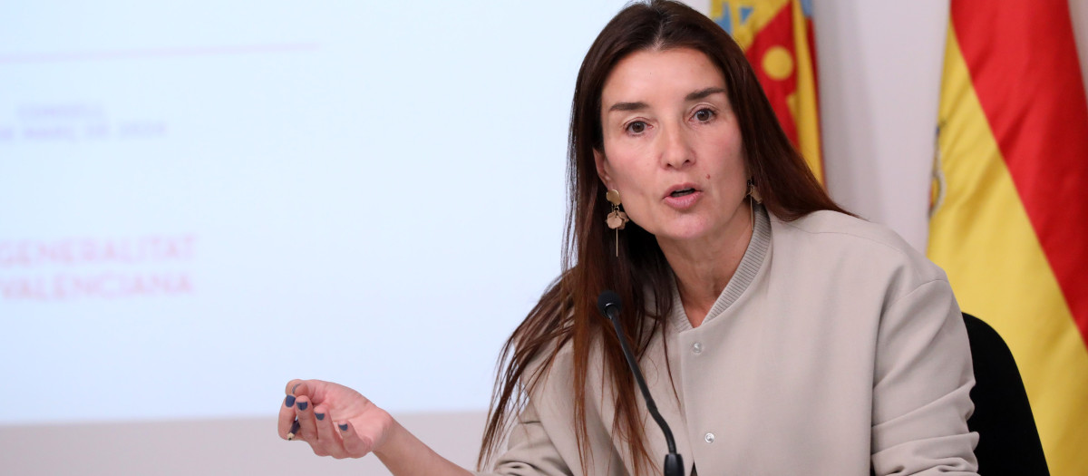 La consejera de Hacienda y portavoz del Gobierno valenciano, Ruth Merino