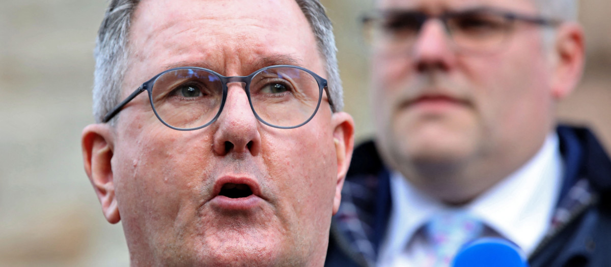 Jeffrey Donaldson, líder del Partido Democrático Unionista (DUP)