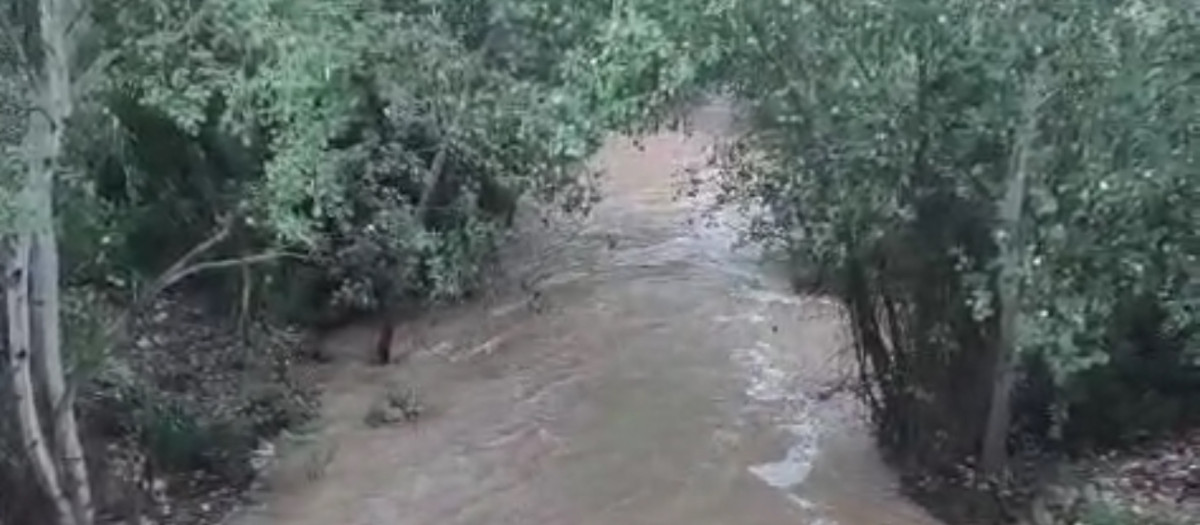 El caudal del arroyo Pedroches a su paso por la ciudad