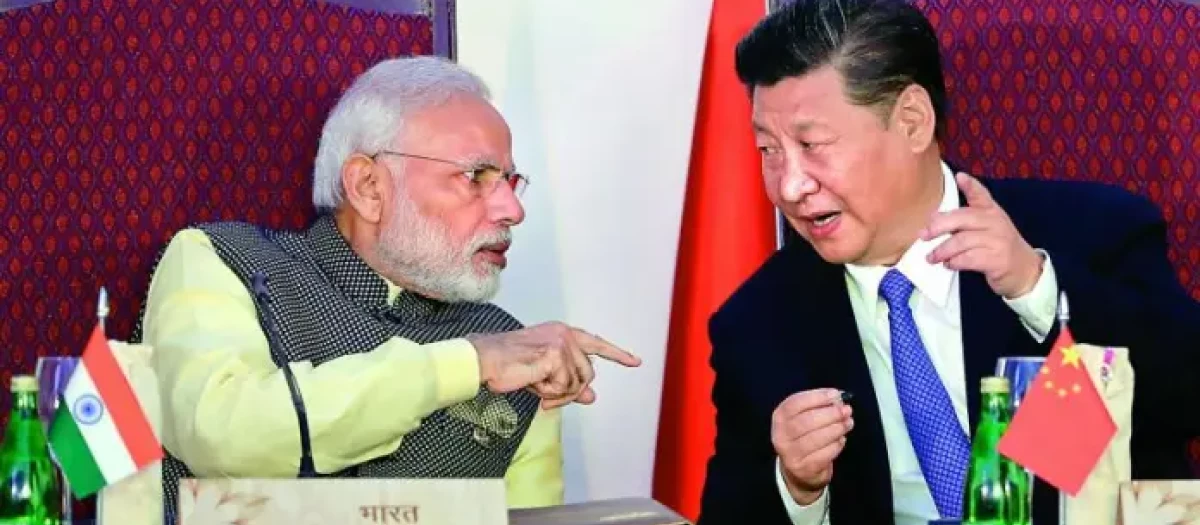 El primer ministro de India Modi y el presidente de China Xi Jinping