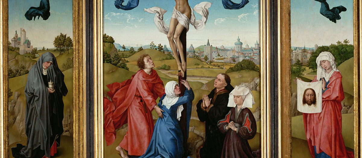 Retablo de la crucifixión, de Roger Van der Weyden