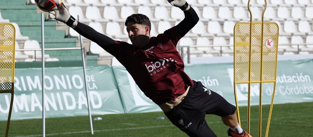 Carlos Marin, durante un entrenamiento