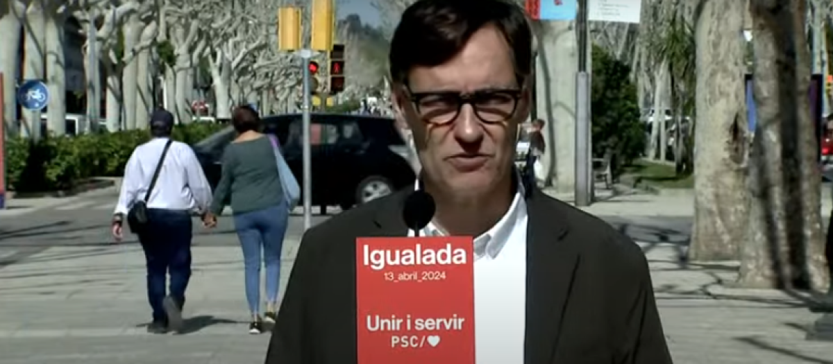 Salvador Illa, en la rueda de prensa ofrecida en Igualada