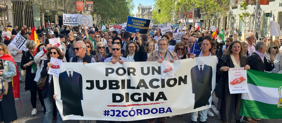 Letrados cordobeses en la manifestación del sábado en Madrid