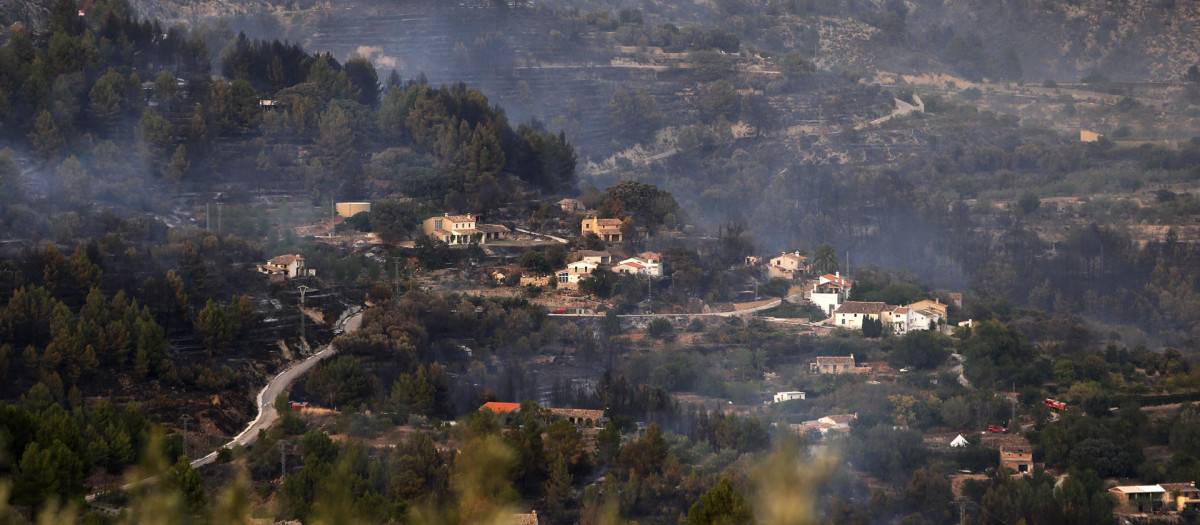 El incendio de Tárbena, en Alicante