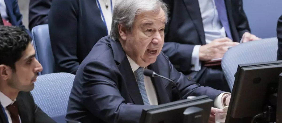 El secretario general de la ONU, Antonio Guterres