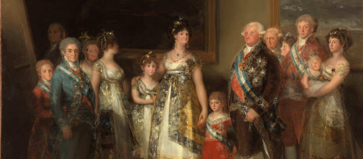 'La familia de Carlos IV', de Francisco de Goya