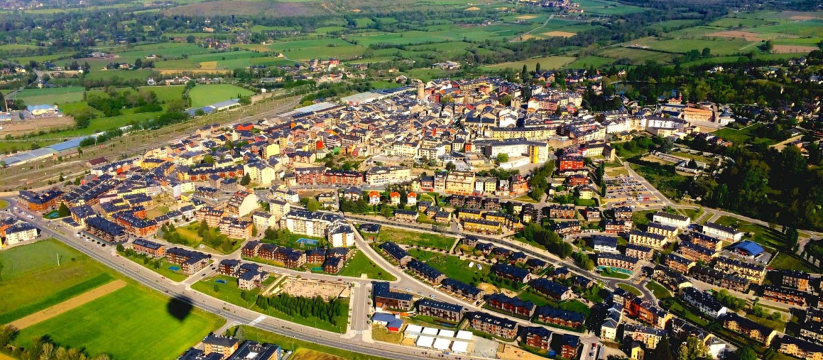 Vista aérea de Puigcerdà.