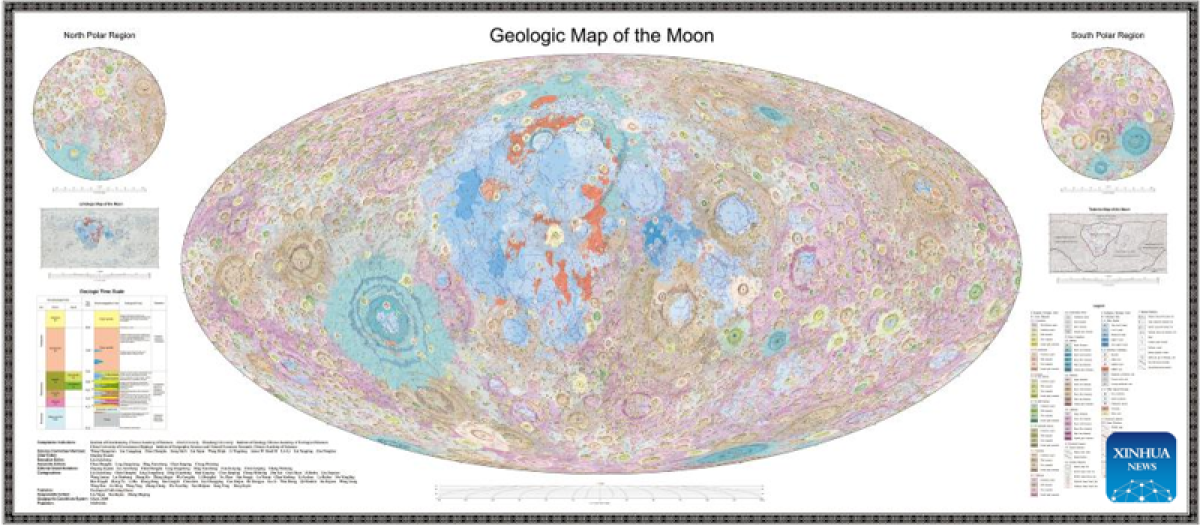 Mapa geológico de la Luna