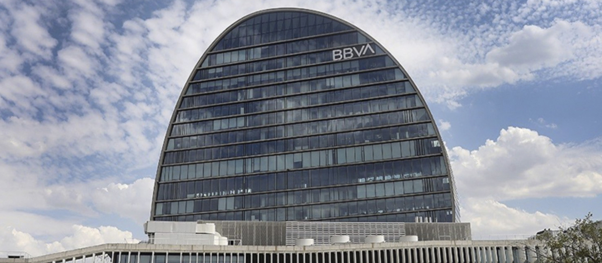 Sede del banco BBVA en Madrid