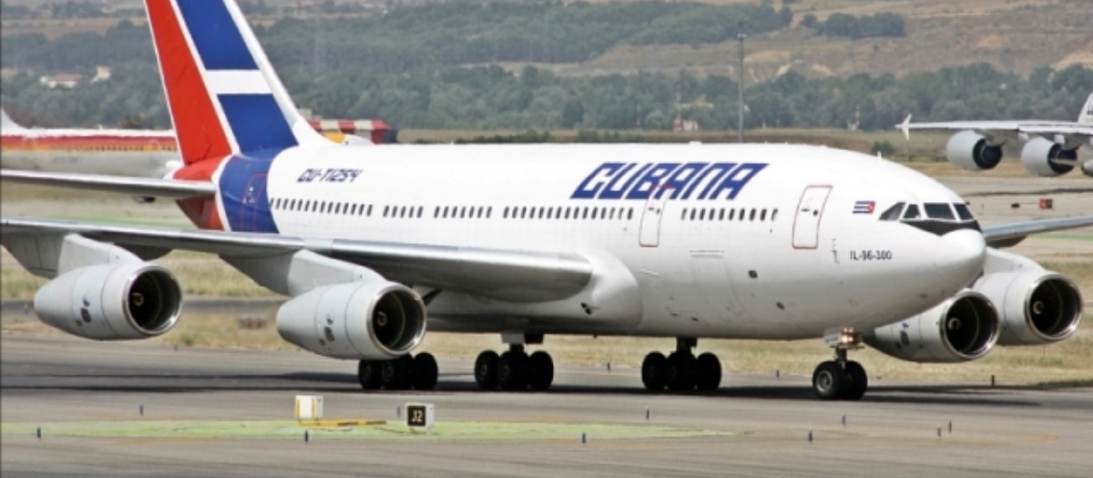 Avión de la aerolínea de Cuba