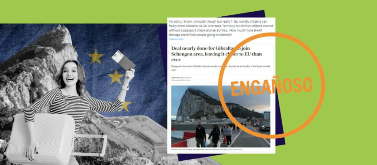 Un post asegura que “ahora” los ciudadanos de la UE pueden entrar libremente en Gibraltar y los británicos no