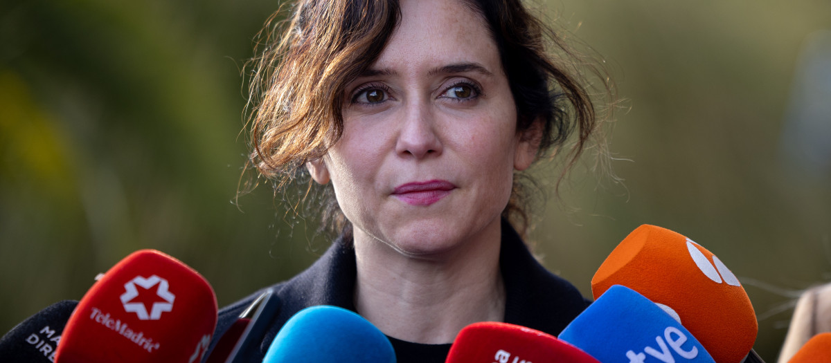 La presidenta de la Comunidad de Madrid, Isabel Díaz Ayuso