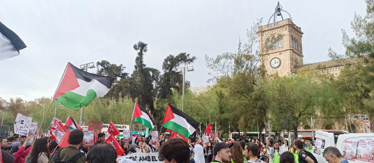 Manifestación a favor de Gaza