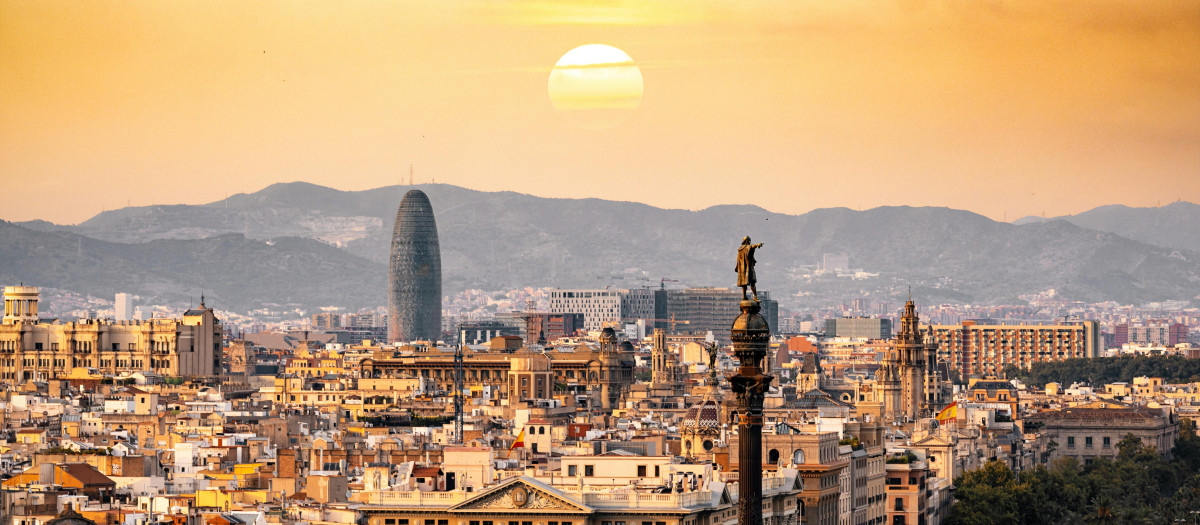 Vista de Barcelona.