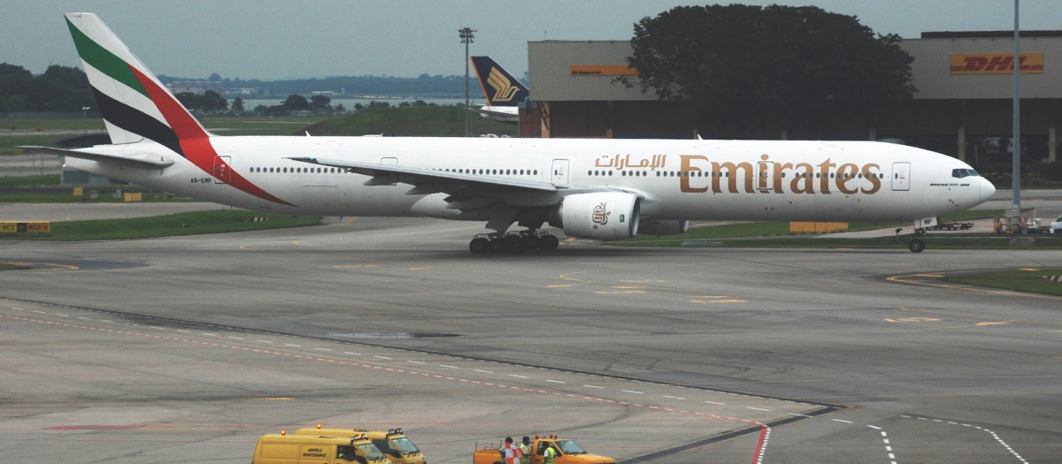 Un avión de Emirates