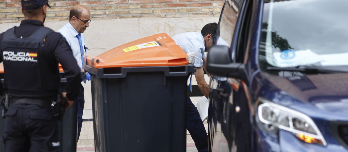 Lugar en el que la Policía encontró el cadáver del bebé de unos 3 meses