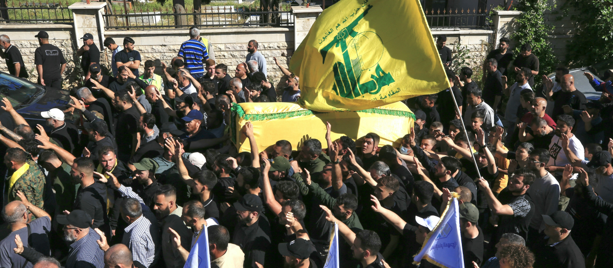 Partidarios de Hezbolá, en el sur del Líbano