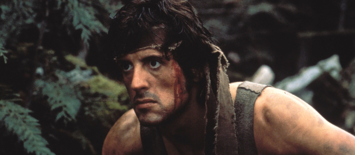 Sylvester Stallone, en la película Rambo: Acorralado