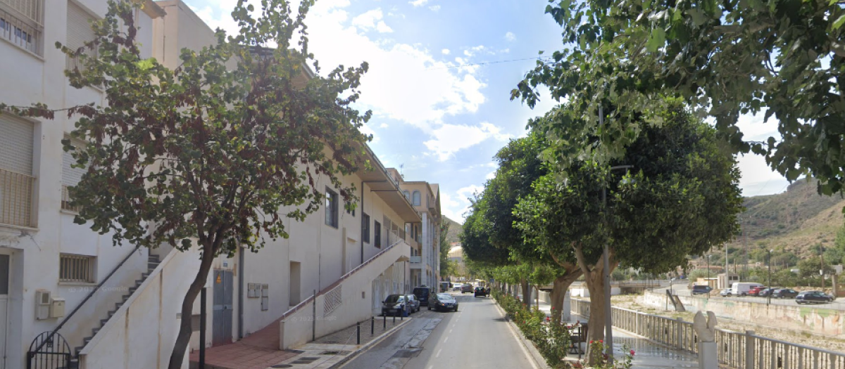 Avenida en la que sucedió el atropello mortal en Macael, Almería