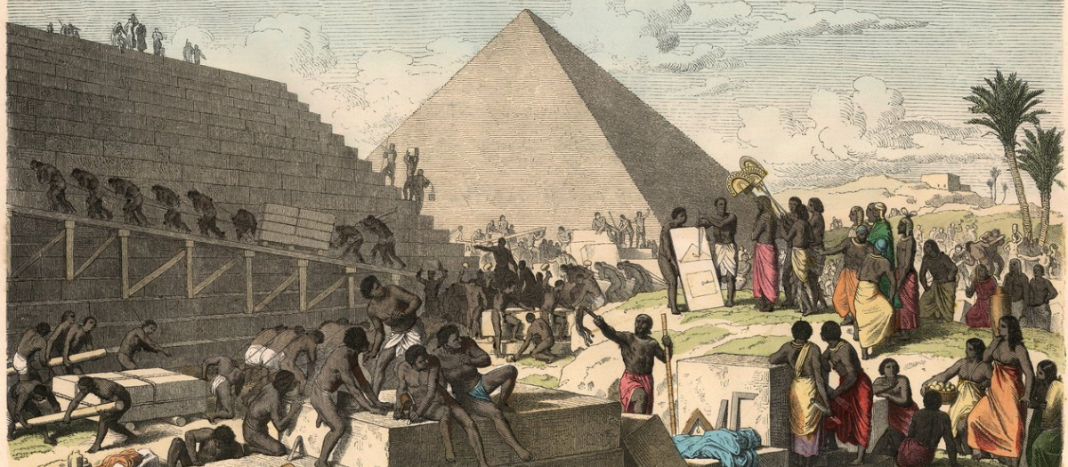 Antiguo Egipto: construye las pirámides, por Heinrich Leutemann