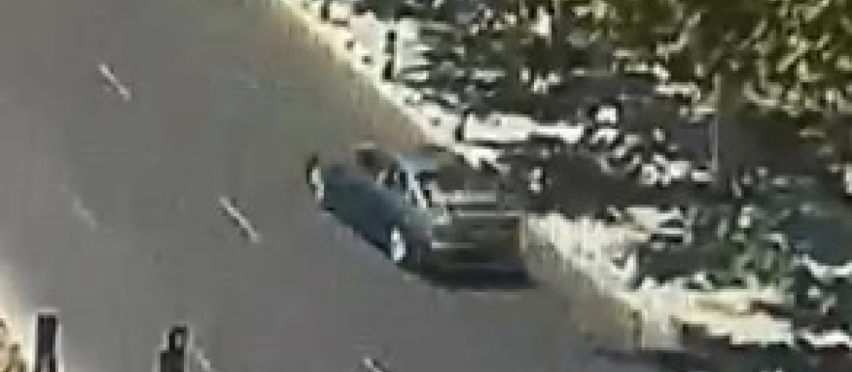 Imagen de una cámara de la Policía Local de Valencia en la que se ve el coche que provocó el atropello