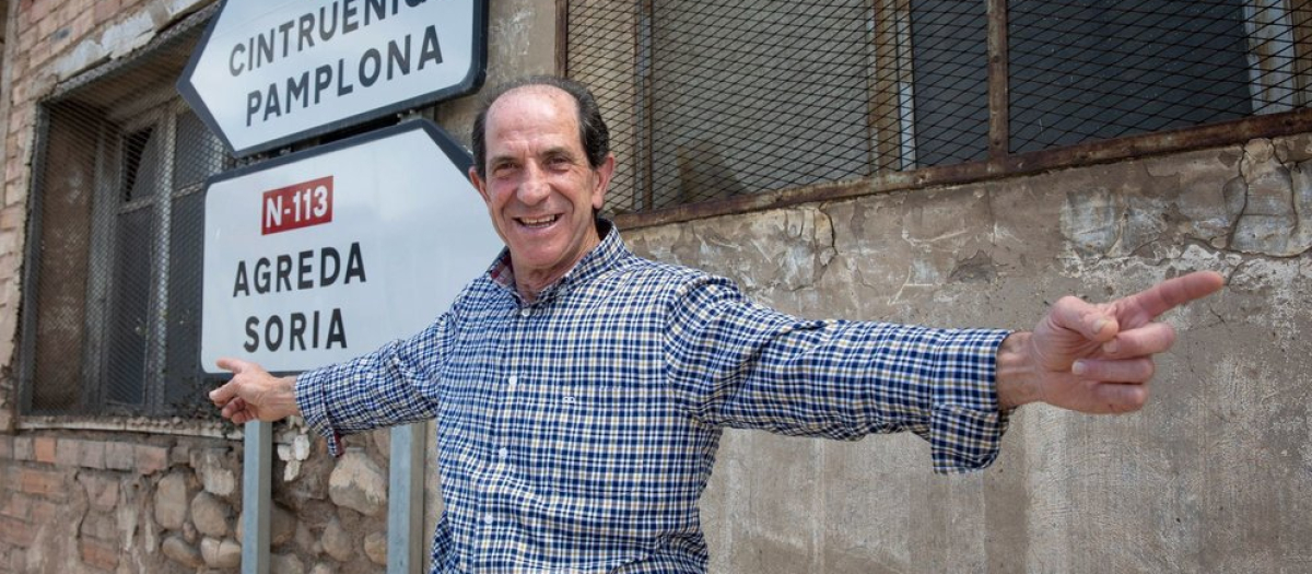 El alcalde de Valverde Fermín Ramos, en una de las marcaciones