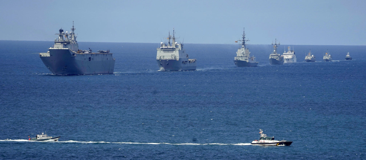 Grupo naval de la Armada española formado por los siguientes buques: el portaaviones 'Juan Carlos I', el buque de asalto 'Galicia', el 'Blas de Lezo, 'Santa María, Tajo, Tambre, Atalaya e Intermares. También ha participado la Fuerza de Desembarco, así como diez aeronaves: 4 cazas de combate Harrier AV8B, 1 helicóptero SH-60B, 3 helicópteros AB212, y 2 H-135.