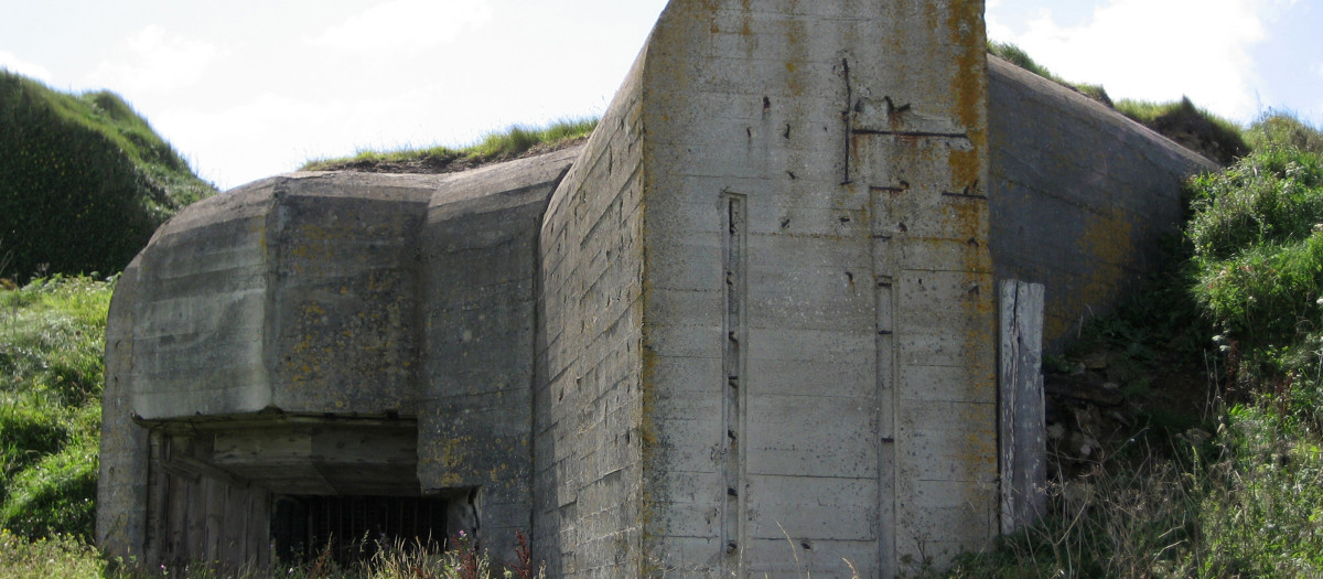 Una de las fortificaciones de hormigón de la isla de Alderney