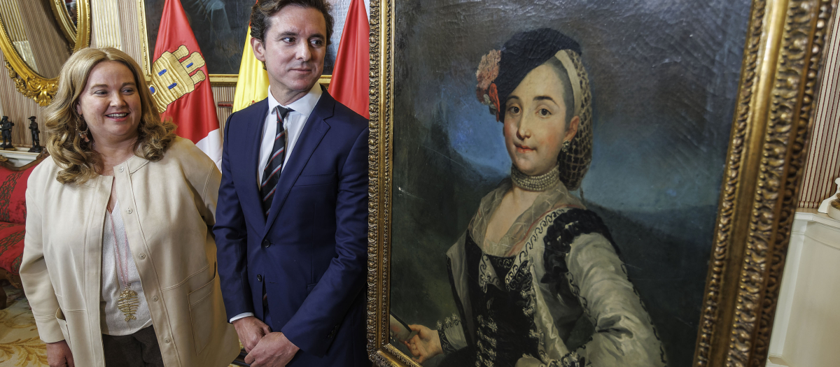 El Ayuntamiento de Burgos ha entregado a la familia de Ramón de la Sota y Llano, fundador del Partido Nacionalista Vasco (PNV) y una de las mayores fortunas de la época, el cuadro 'Retrato de Dama', que se atribuye al pintor Anton Raphael de Mengs