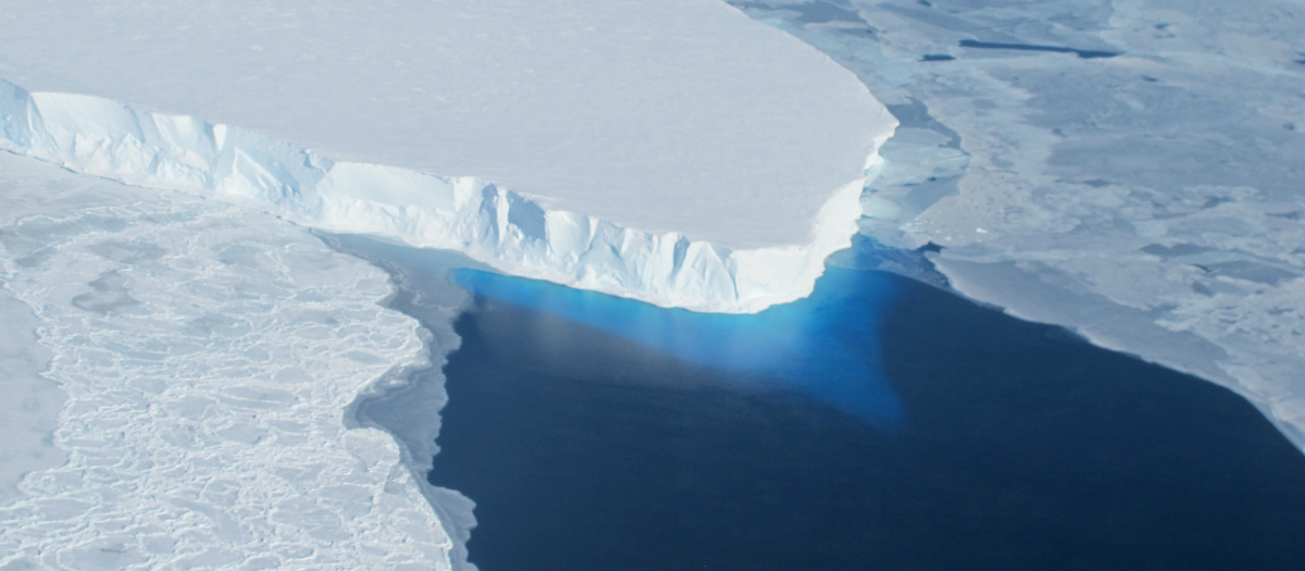 Glaciar gigante Thwaites, en la Antártida