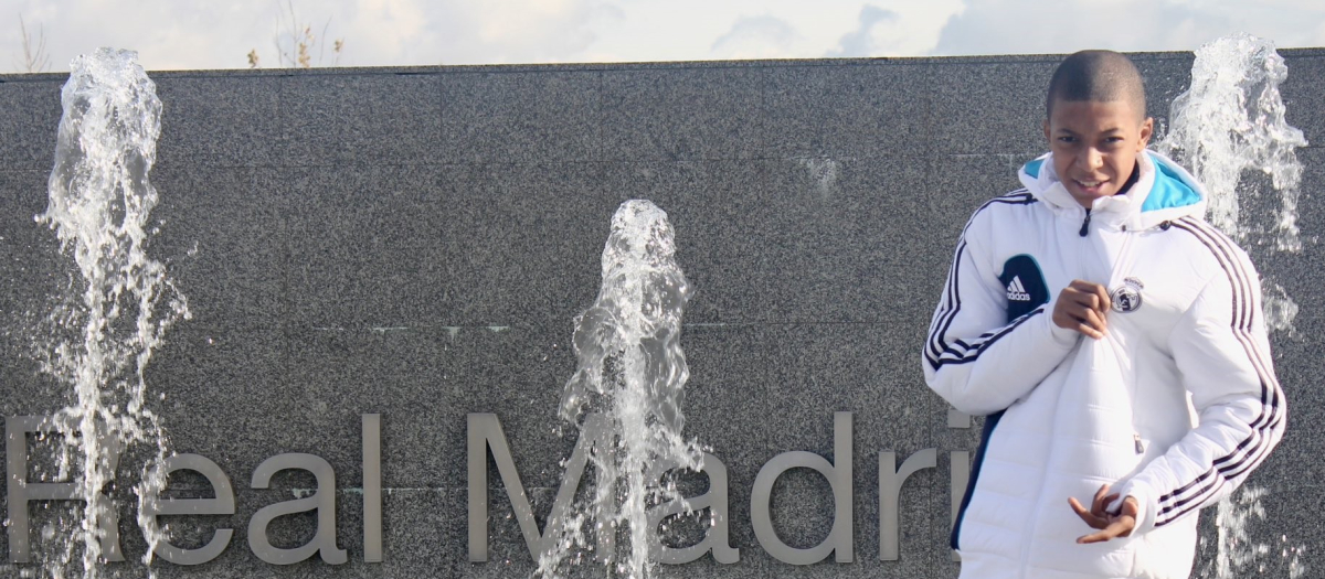 Kylian Mbappé visitando la ciudad deportiva del Real Madrid