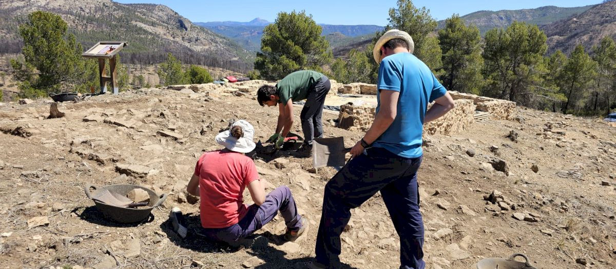 Excavación en el yacimiento Monte Calvario, Castellón