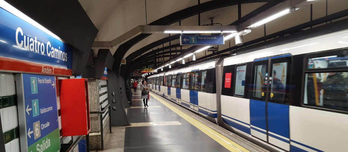 Andén de Metro de Madrid