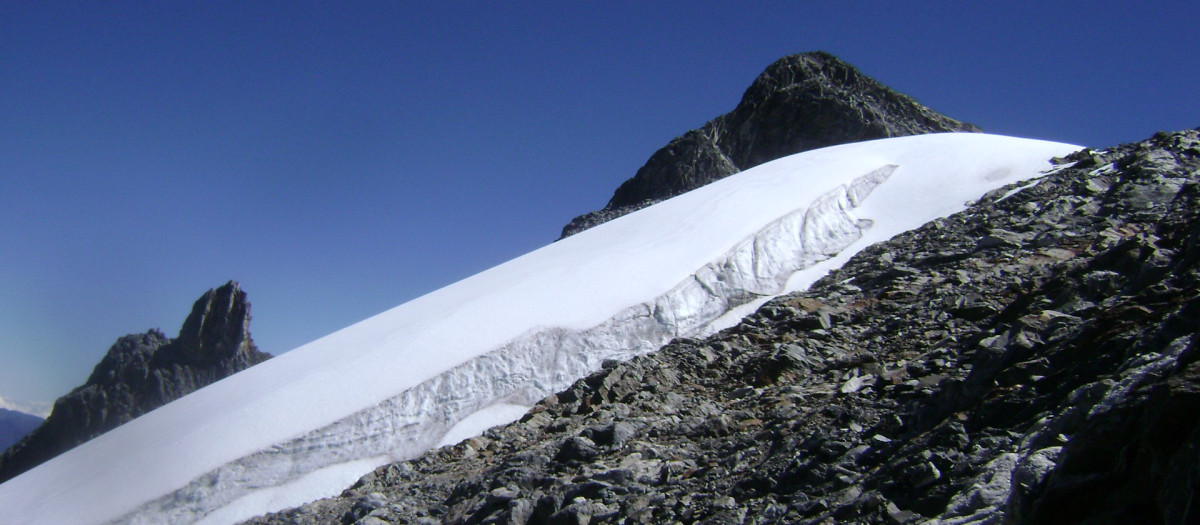 Pico del glaciar Humboldt, en Venezuela