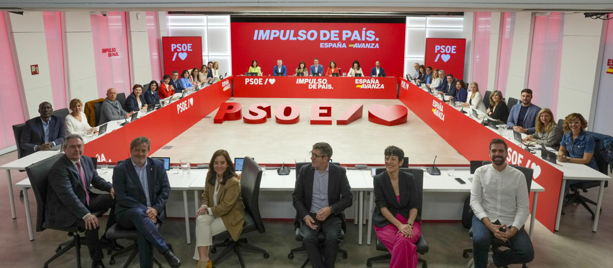 Vista general de la reunión de la Ejecutivo Federal del PSOE del pasado mes de mayo