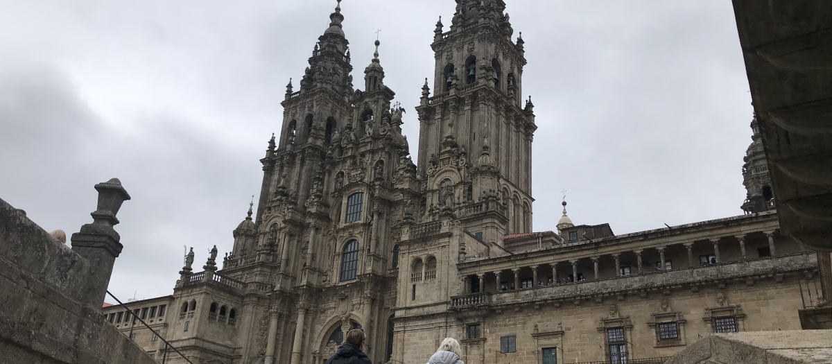 Una de las entradas a la Plaza del Obradoiro